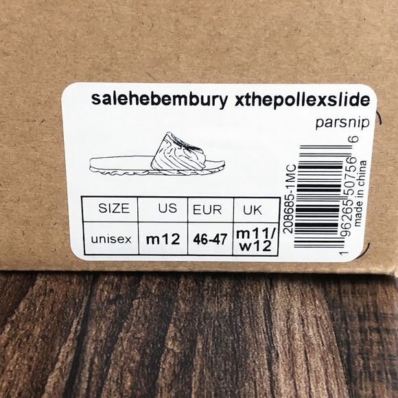 Salehe Bembury X Crocs The Pollex Slide Sandal Lightweight Size 12 Parsnip Cream - Picture 8 of 9